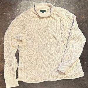 J. Crew Fair Isle Knit Cream Sweater Large